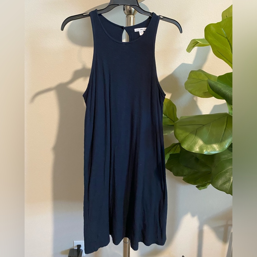 James Perse Double Layer Navy Dress